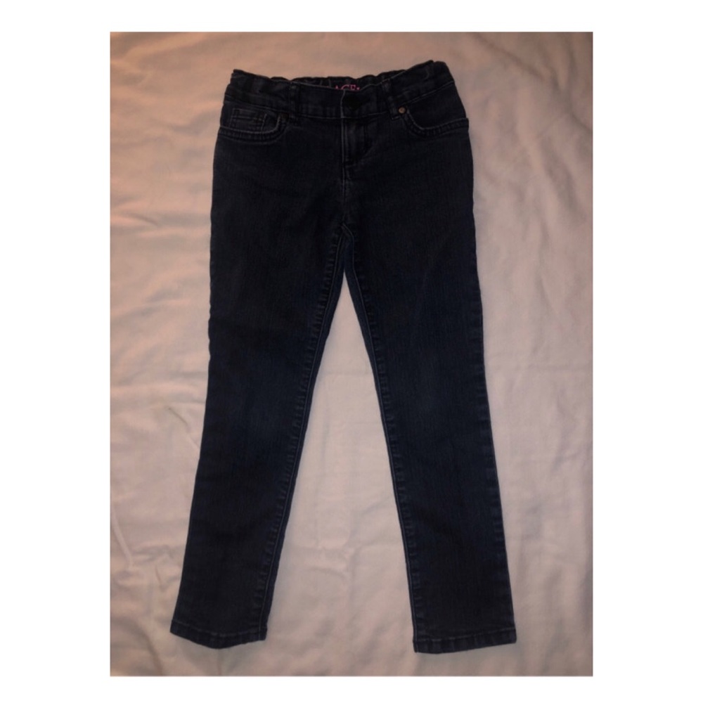 Dark wash denim jeans